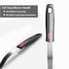 Silicone Pancake Spatula Turner with Lengthened Handle, Heat Resistant Cooking