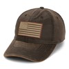 Paramount Outdoors Waxed Cloth American Flag Cap American Fit US