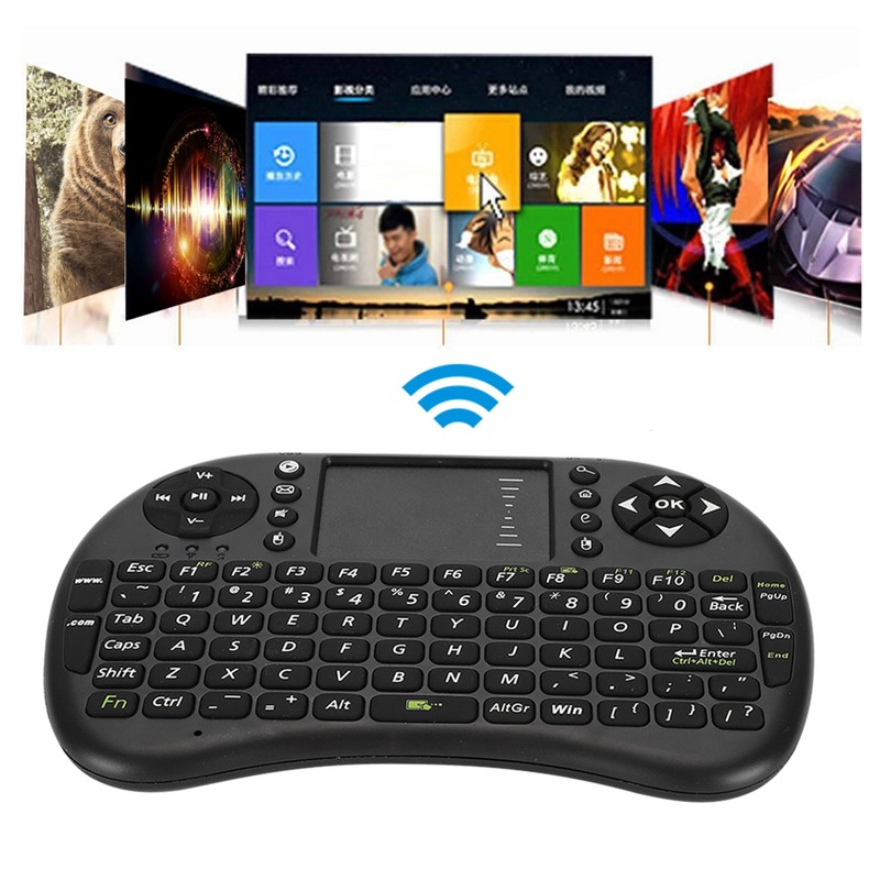Full Keyboard Mouse Multimedia Control White Backlight 2.4G Wireless Mouse