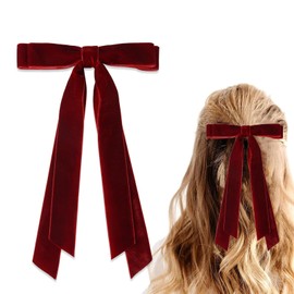 Velour Ribbon Ribbon Hair Rubber Velour Long Ribbon Hair Accessory Velvet Stylish Hair Ornament Cute Pony Tail Hair Clip Tie Rubber Adult Wedding Kids Hair Closure Hair Ties Cute Entrance Ceremony