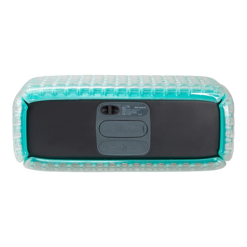 iLive Rectangle Cushion Color Changing Bluetooth Speaker Turquoise