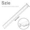 Clear Plastic Ruler Straight Ruler Flexible Ruler, 30Pcs Clear Ruler