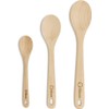 Chef Pomodoro Wooden Spoons 3-Piece Set, Wooden Spoon Set, Solid