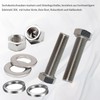 60 Pieces M5 x 30 Stainless Steel Hexagon Screws with
