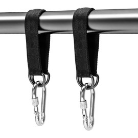 Okoss Pack of 2 Hammock Attachment, Tree Swing Strap, Swing Suspension, Nylon Portable Swing Kit, Tear-Resistant Suspension Hanging Strap with 2 Carabiners and 2 D-Rings for Swing Hanging Chair