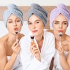 2 Pack Microfiber Hair Towel Wrap AUMA Super Absorbent Twist
