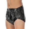 Suprima 1-249-011 Unisex PVC Briefs Buttonable Size S Transparent Blue