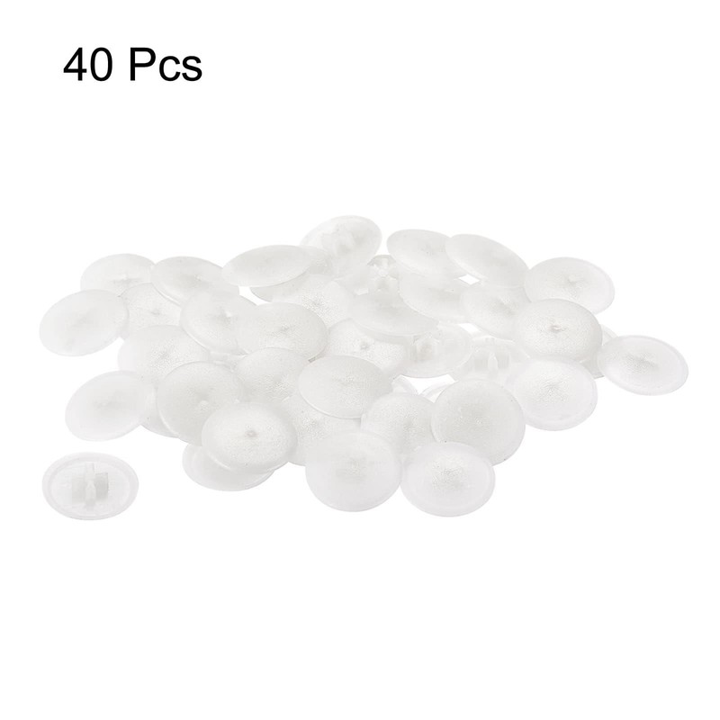 TA-VIGOR 40Pcs Screw Cap Covers, 17 x 4mm Plastic Screw