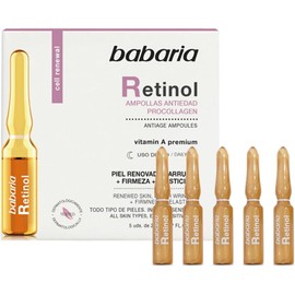 Babaria Ampollas Tratamiento Anti-Edad Retinol, Transparente, 5 x 2 ml