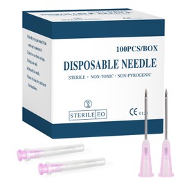 Waidno 18Ga 1 Inch Luer Lock (Individually Wrapped in Box of 100PCS) 16Ga, 23Ga, 21Ga, 22Ga, 27Ga, 25Ga, 30Ga, Lab Tools, Industrial Dispensing Accessories