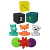 Infantino Sensory Plug and Roll Multi Blocks., multicoloured