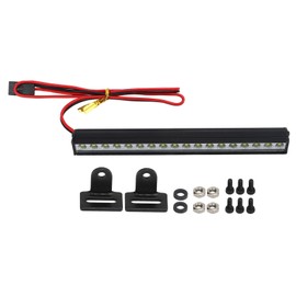 RC Car Roof Lamp 18 LEDs White Light Universal Aluminium Alloy Shell RC Car Light Bar for 1/8 1/10 1/12 1/14 RC Crawler