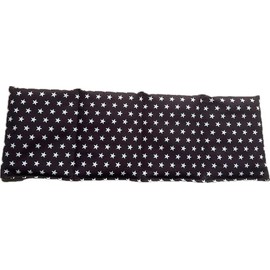 Organic Rye Grain Cushion 4 Chambers 50 cm x 17 cm Brown/White Stars