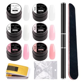 GZSYY Builder Gel for Gel Nails Builder Gel UV Gel 6 Colours Nail Extension Nail Extension