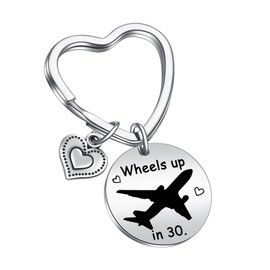 JIUSHUN Airplane Jewelry TV Show Lover Keychain Girlfriend Gift BFF Keychain Son Jewelry Bestie Gift Granddaughter Keychain TV Show Inspired Gift Daughter Jewelry Brother Keychain