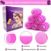 Hair Roller Set 18 count,Jumbo Hair Curlers Rollers With Clips,Self