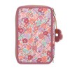 TOPModel Floral 3-Compartment Pencil Case with Pens