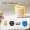 WORHE Travertine Sponge Holder for Kitchen, Natural Stone Drying Rack