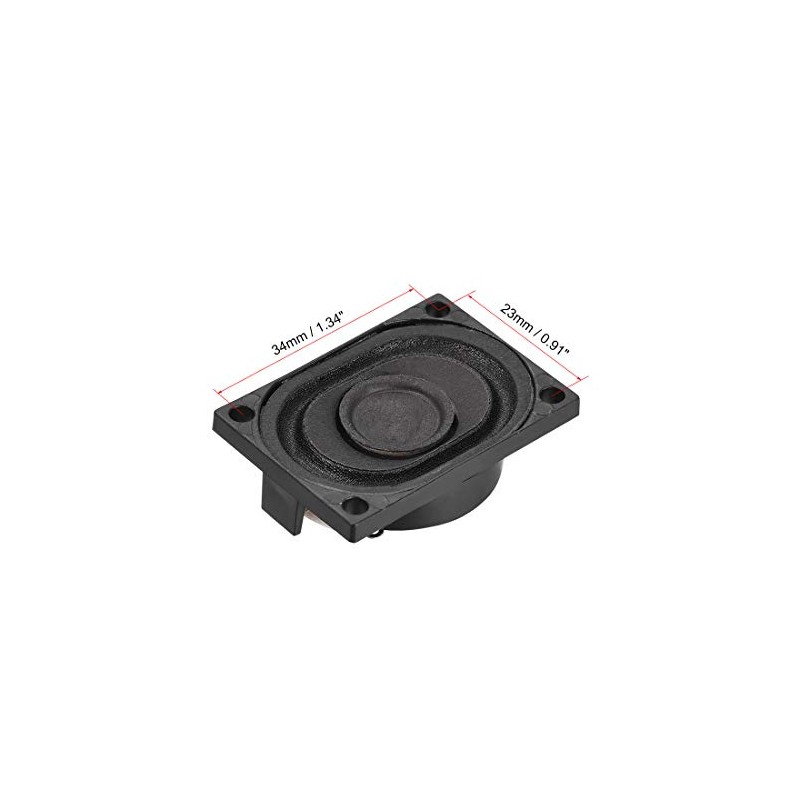 sourcing map 4 Ohm 3W Round Internal Magnet Speaker for