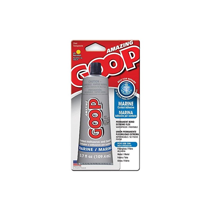 New Goop 170012 3.7oz Marine Glue Adhesive Clear Water Prf