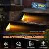 AUDLES 8 Pack Solar Stair Lights, Outdoor Step Lights with
