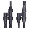 1 Pair Solar Branch Connector Panel Parallel Connection Cable Splitter