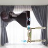 HEVSTIL 2-Pack Wood Curtain Rod Brackets,Return End Brackets for 1-2/5"
