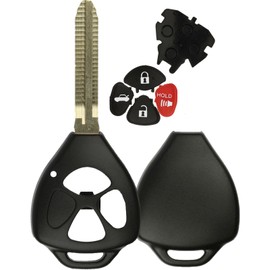 KeylessOption Keyless Entry Remote Fob Blank Key Blade Shell Case for Toyota RAV4 Venza Yaris Matrix Vibe xB