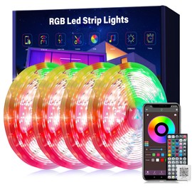 Ledagic 400ft Led Lights for Bedroom Music Sync, Color Changing Led Strip Lights with IR Remote and App Control RGB Led Light Strip for Home Party Room Decor