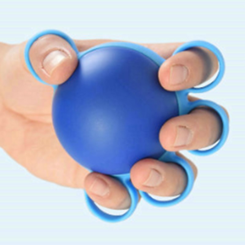 Finger Exerciser Ball Elastic PU Silicone Hand Therapy Grip Strengthener