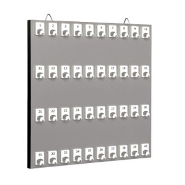 Key Rack, Key Storage #40PGS with 40 Numbered Hooks (40 Sets of Tag & Ring Included) - Made in USA