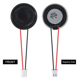6Pcs 8 Ohm 2W Speaker 8ohm Round 28mm Loud Speakers Compatible with Small Loudspeaker Audio MP3 MP4 Player Speaker 2Pin - Black