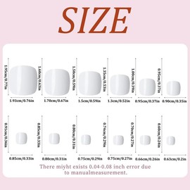 Solid Color Square Fake Toenails, 120pcs/set 12 Sizes Short Press on Toenails, Glossy False Toe Nails for Women Girls, Nail Supplies, Christmas Gift
