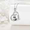 ONEFINITY Schnauzer Gifts Sterling Silver Schnauzer Pendant Necklace Schnauzer Dog