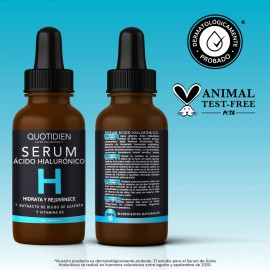 Serum Acido Hialuronico Facial Antienvejecimiento Con Vitamina B5+ Extracto Azafran - Suero Antiedad Cuidado Facial Para Todo Tipo De Piel - Skin Care - Lineas de Expresión - Skincare - 30ml