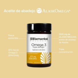 Omega 3 Pescado Noruego Alaskomega 1200mg Con 60 Cpsulas Sabor Sin sabor                                                                              