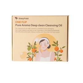 EASYFOLD Cleansing Oil Travel Size for Face Pure Aroma Deep Clean (30pcs) Korean Skincare Makeup Remover Wash Must Haves, Disposable, Essentials for Women