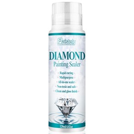 Diamond Painting Sealer, Diamond Art Sealer, Quick Drying Diamond Art Glue, Diamond Painting Glue for 5D Diamond Painting, Puzzle and DIY Crafts (1, 120ml)