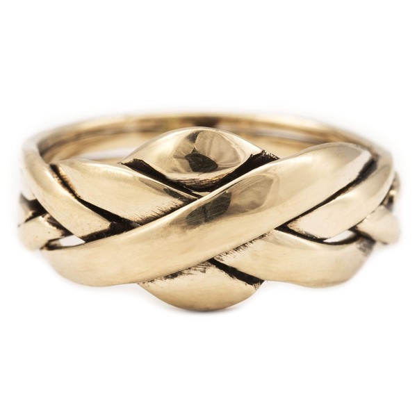 Windalf ZANO 10 mm Puzzle Ring 4-Piece Friendship Ring Bohemia