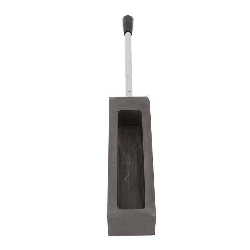 Ingot Graphite Mould Long Handle Graphite Fused Gold 6.6 Lb