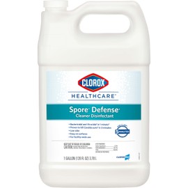 Clorox Healthcare Spore Defense Cleaner Disinfectant, Closed System Refill Bottle, 128 Fluid Ounces (Package May Vary)