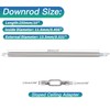 Brushed Nickel M12 Threaded Extension Rod for Pendant Light, Island