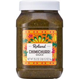 Roland Foods Chimichurri Sauce, 35.2 Ounce Jar, Pack of 1