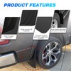 KEEPDSGN 4PCS Black Car Mud Flaps Front and Rear Side