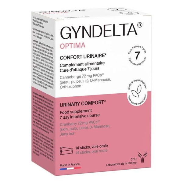 CCD Gyndelta Optima Confort Urinaire 14 sticks