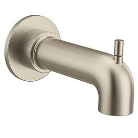Moen 3346BN CIA Collection Diverter Tub Spout with Slip-fit CC Connection, Brushed Nickel