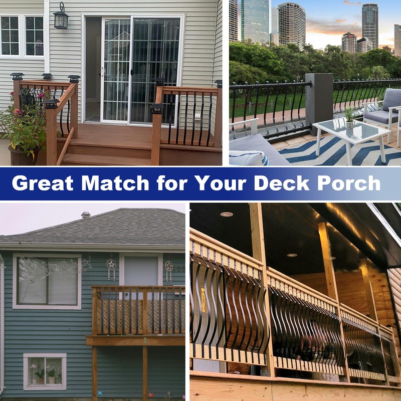 Sidasu 10-Pack Heavy Duty Iron Deck Balusters, 32 1/4 Inch