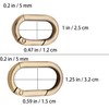 Carabiner Metal Spring Key Ring, 10 PCS Spring Keyring Buckle,