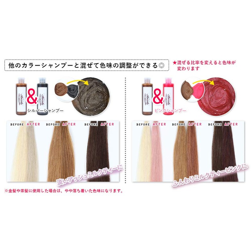 Ancels Color Shampoo Milk Tea Shampoo 6.8 fl oz (200