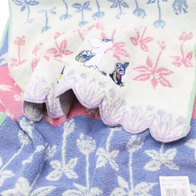 Marushin 1405015400 Moomin Face Towel, 13.4 x 31.5 inches (34